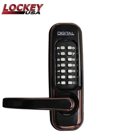 LOCKEY 1150DC Double combination Mechanical Keyless Heavy Duty Lever - OIL RUBBED BRONZE - LEFT LK-1150-DC-ORB-LEFT